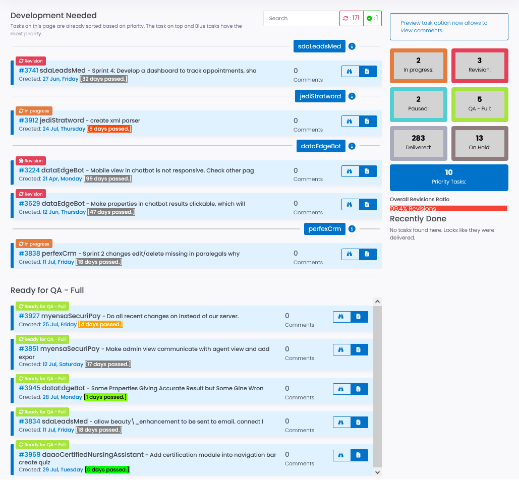 Developer View